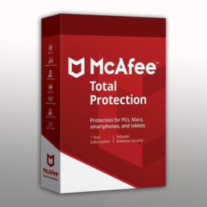 Antivírus McAfee Total Protection 2022 – 10 PC´s – 1 Ano