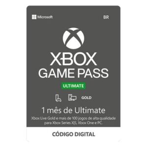 Gift Card Xbox Game Pass Ultimate 1 Mês - Código Digital