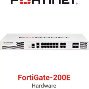 Fortinet FortiGate 200E Firewall 18 x GE RJ45 (including 2 x WAN ports, 1 x MGMT port, 1 X HA port, 14 x switch ports), 4 x GE SFP slots. SPU NP6Lite and CP9 hardware accelerated.