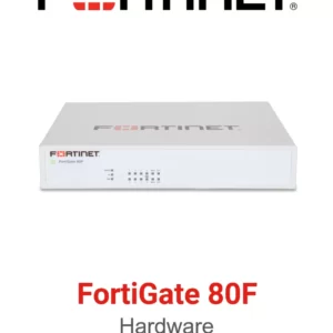 Fortinet FortiGate 80F Firewall 14 x GE RJ45 ports (including 1 x DMZ port, 1 x Mgmt port, 1 x HA port, 12 x switch ports), 2 x Shared Media pairs (Including 2 x GE RJ45 ports, 2 x SFP slots).