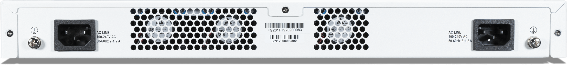 Fortinet FortiGate 201F Firewall 18 x GE RJ45 (including 1 x MGMT port, 1 X HA port, 16 x switch ports), 8 x GE SFP slots, 4 x 10GE SFP+ slots, NP6XLite and CP9 hardware accelerated, 480GB onboard SSD storage. - Image 2