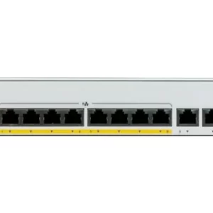 Cisco Catalyst C1000-8P-2G-L, Gerido, L2, Gigabit Ethernet (10/100/1000), Full duplex, Power over Ethernet (PoE)