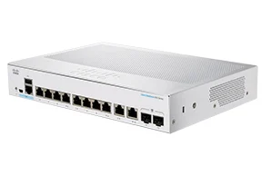 Cisco CBS350-8T-E-2G-EU, Gerido, L2/L3, Gigabit Ethernet (10/100/1000)