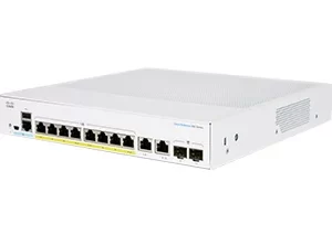 Cisco CBS350-8P-E-2G-EU, Gerido, L2/L3, Gigabit Ethernet (10/100/1000), Montagem em prateleira