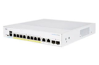 Cisco CBS350-8P-E-2G-EU, Gerido, L2/L3, Gigabit Ethernet (10/100/1000), Montagem em prateleira
