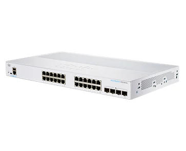 Cisco CBS350-24T-4X-EU, Gerido, L2/L3, Gigabit Ethernet (10/100/1000), Montagem em prateleira