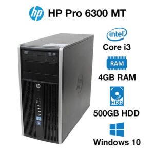 HP COMPAQ PRO 6300 CORE i3 , 4Gb , 500GB