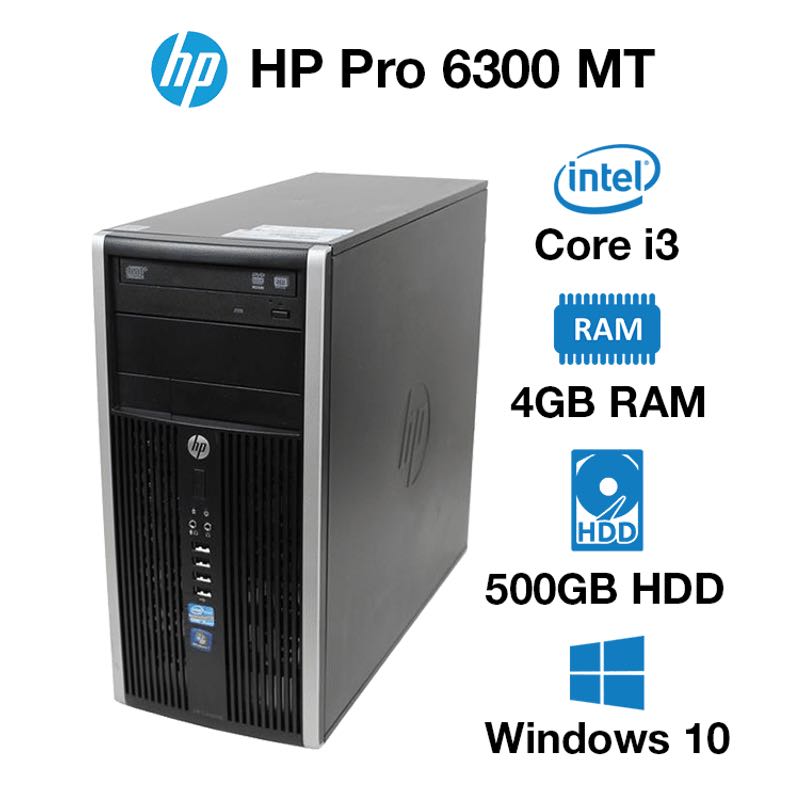 HP COMPAQ PRO 6300 CORE i3 , 4Gb , 500GB