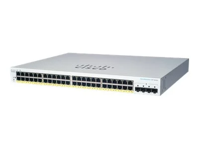 Cisco CBS220-48P-4G-EU Smart 48-port GE, PoE+ 382W, 4x1G SFP Part number: CBS220-48P-4G-EU EAN: 889728345064