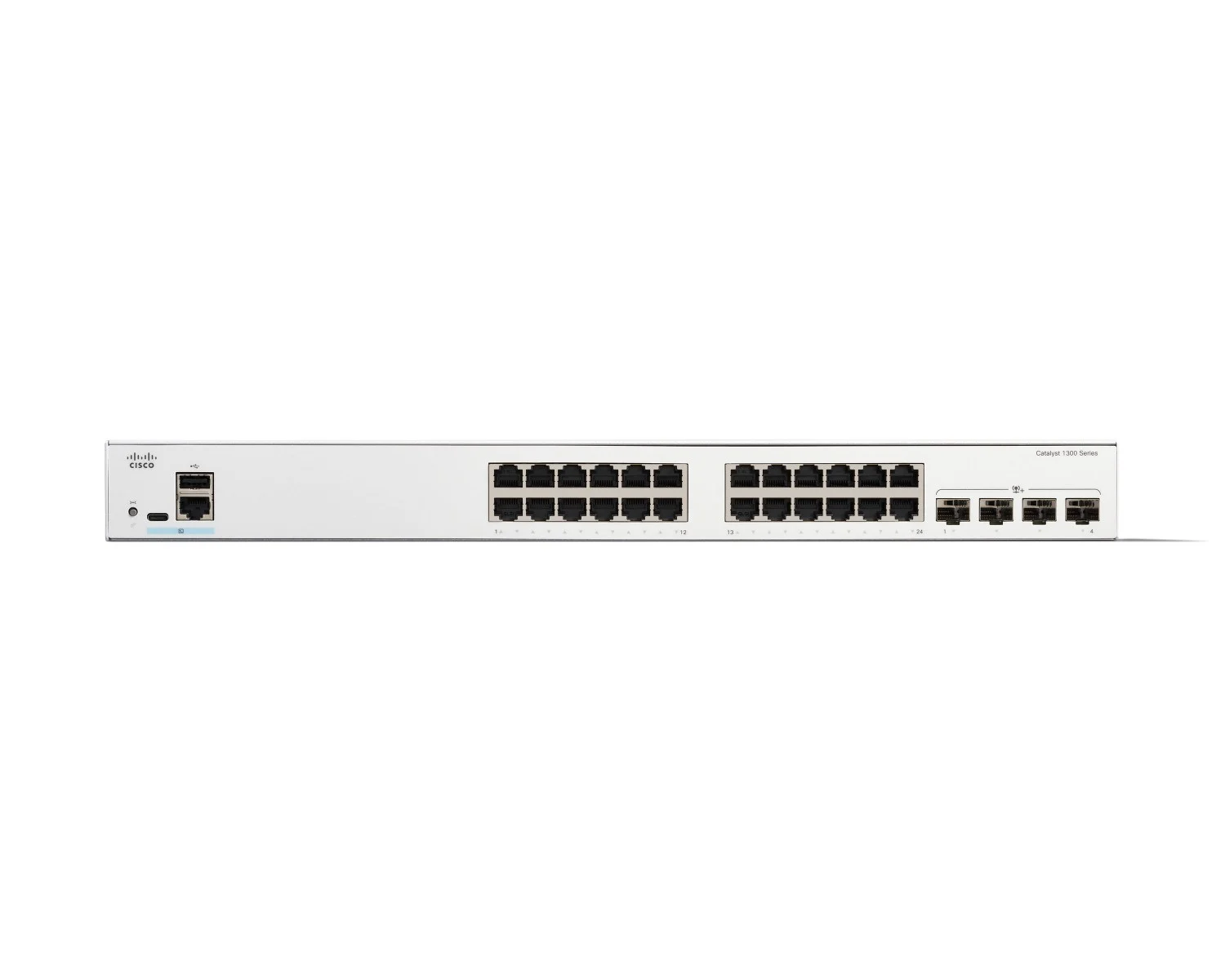 Cisco C1300-24T-4X switch de rede Gerido L2/L3 Gigabit Ethernet (10/100/1000) Branco Part number: C1300-24T-4X EAN: 0889728521543 - Image 2