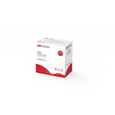 CABE REDE 305M U/UTP CAT6 HIKVISION 23WAG CCTV LARANJA