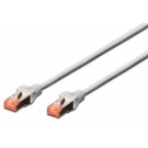 CABO REDE CAT6 1M S/FTP EWENT CINZA