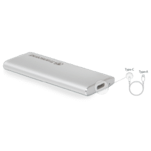 CAIXA EXTE.SSD M.2 2280/2260 TRANSC. SILVER