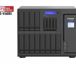 QNAP TVS-h1688X NAS Tower Ethernet LAN Black W-1250 Part number: TVS-h1688X-W1250-32G EAN: 4713213518403